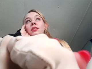Maitresse Madelines solo foot fetish POV